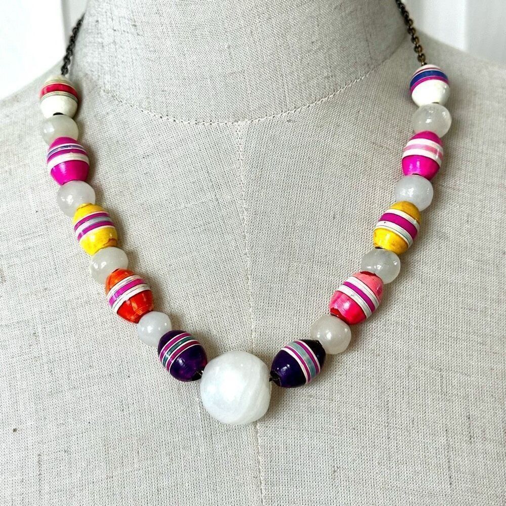 Colorful beaded necklace